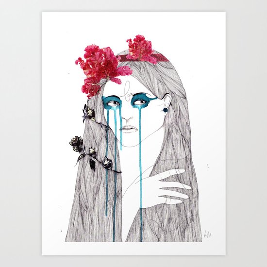 Painted Eyes Art Print