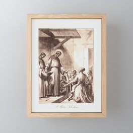Saint Peter Sebastian Framed Mini Art Print
