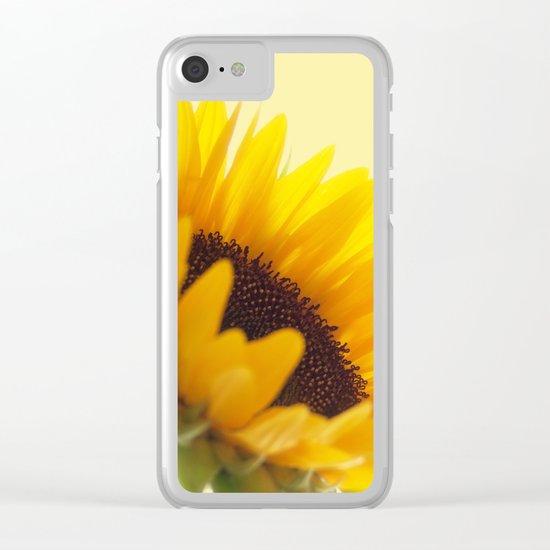 Sunflower Clear iPhone Case