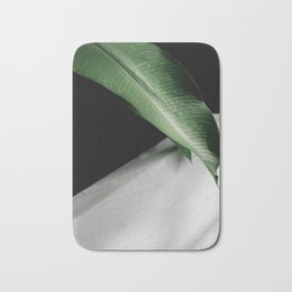The Leaf Bath Mat | Tropical, Shadow, Abstract, Texture, Cold Green, Leaf, Green, Mhenina, Nature, Tree 