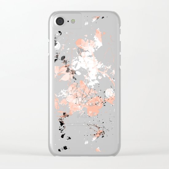 Black Spring II Clear iPhone Case