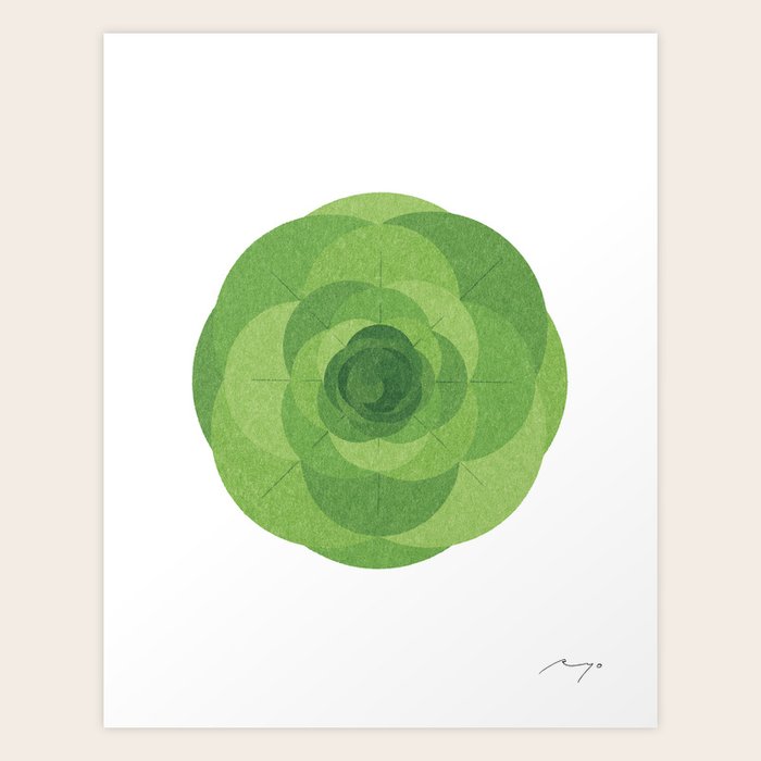 Boston lettuce Art Print by Ryo Takemasa Society6