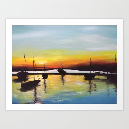 Harbour Art Print