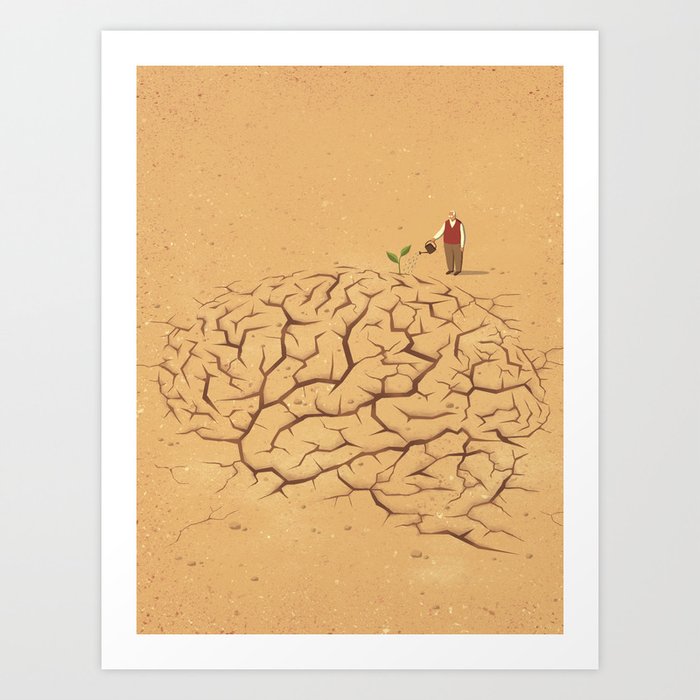 Dry Brain Art Print