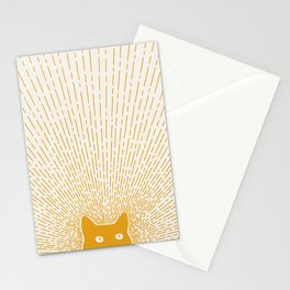 Cat Landscape 96: Good Meowning Stationery Card