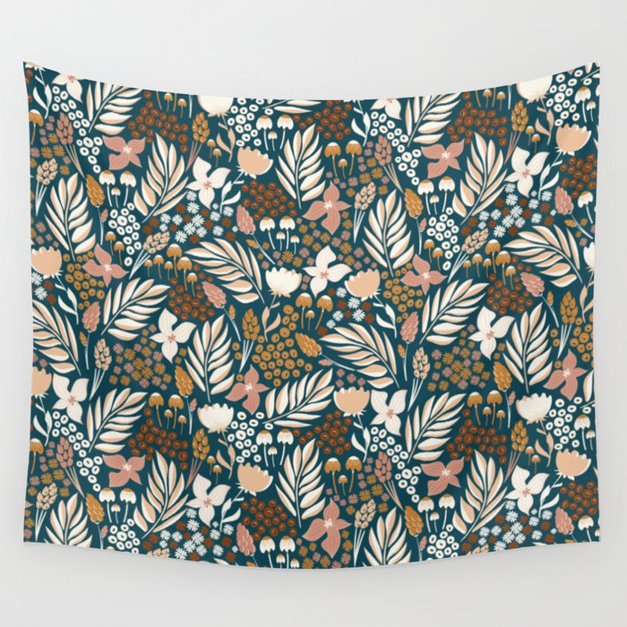 Magic garden pattern Wall Tapestry