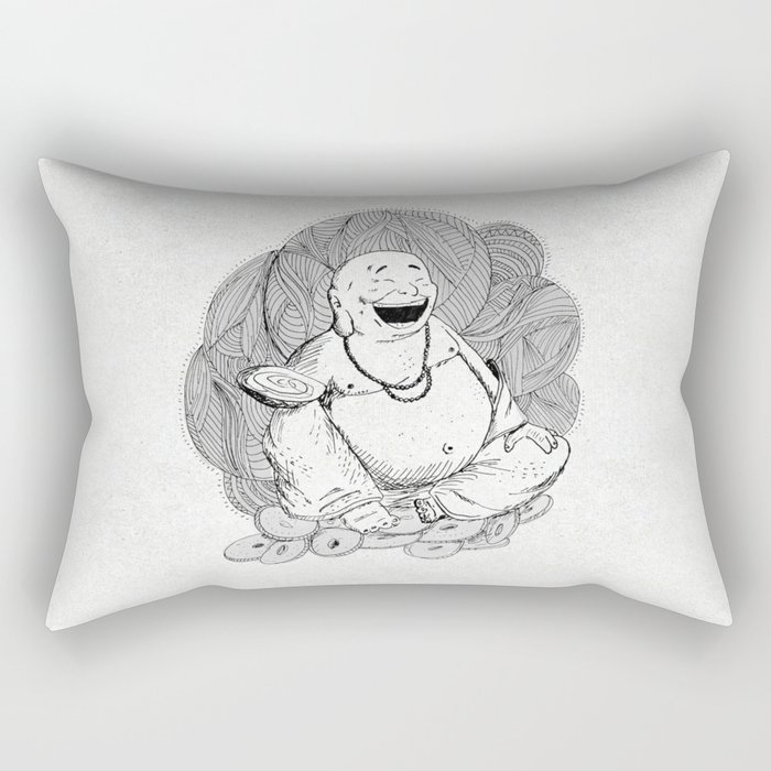 Hotei, Buda , Budda, Budha  Rectangular Pillow