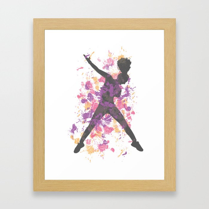 Hip Hop Dancer Framed Art Print