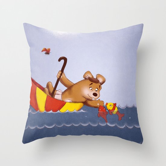 Umbrella Story 3. Throw Pillow