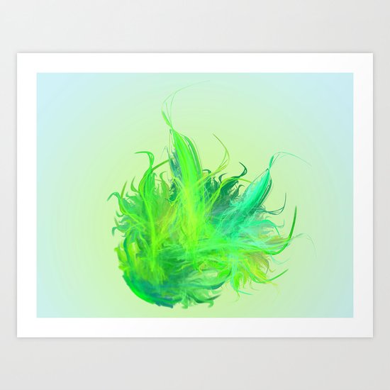 green work - we love vegan Art Print