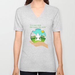 yoga in nature yoga quotes V Neck T Shirt