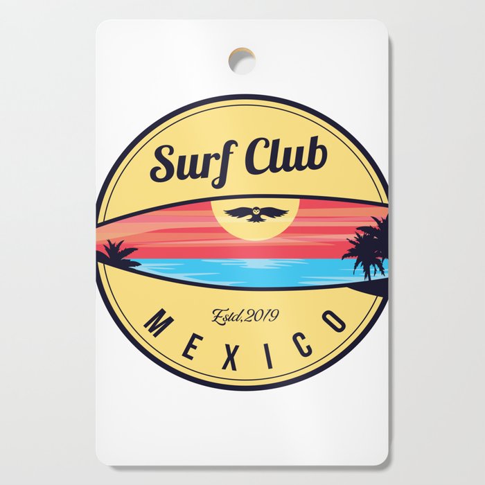 Mexico surf beach Cutting Board