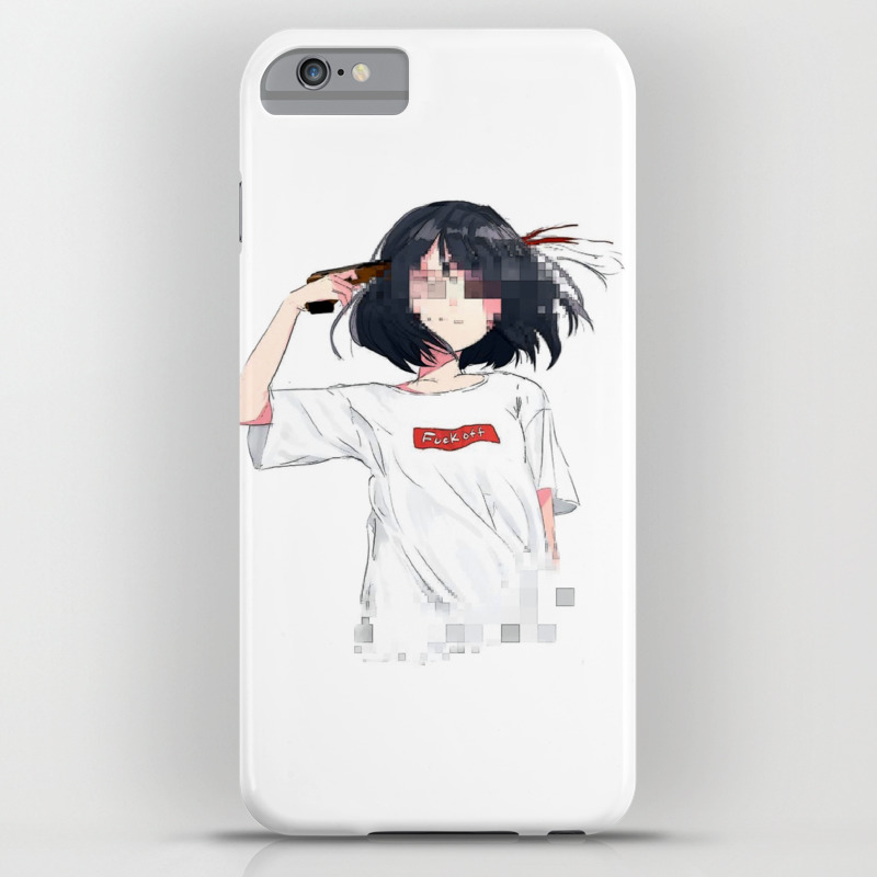 Sad Anime Aesthetic Fuck Off Iphone Case By Andrey22007 Society6