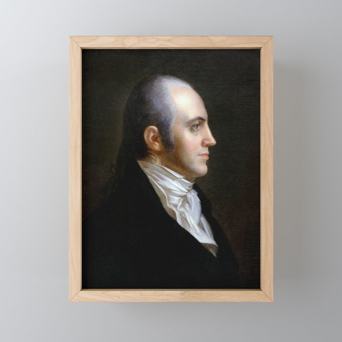 Aaron Burr Portrait - John Vanderlyn 1802 Framed Mini Art Print