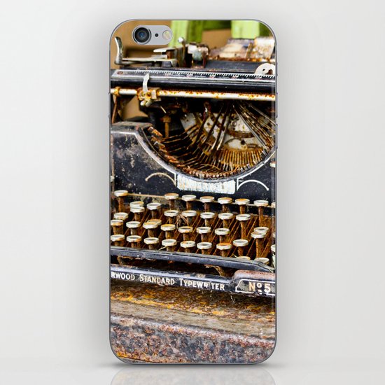Vintage Rusty Typewriter iPhone & iPod Skin