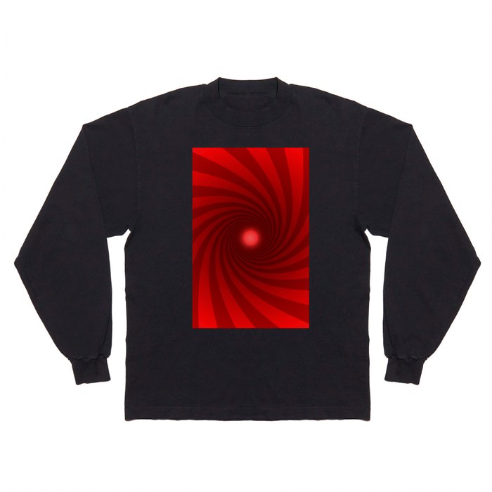 Red Swirl Long Sleeve T Shirt