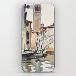 A Bridge and Campanile, Venice (ca. 1902–1904) by John Singer Sargent iPhone Skin