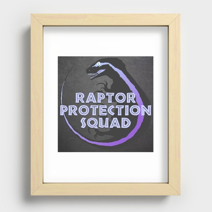 RPS (Raptor Protection Squad) - BLUE Recessed Framed Print