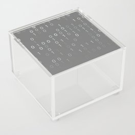Background from set of binary code Acrylic Box