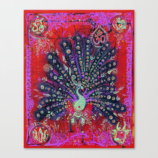 Royal Peacock Canvas Print