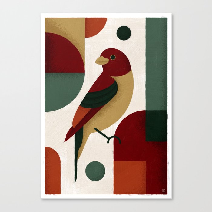 bird motif #48 Canvas Print