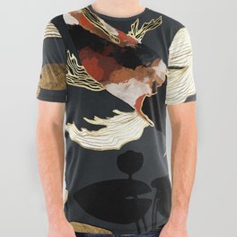 Metallic Koi IV All Over Graphic Tee