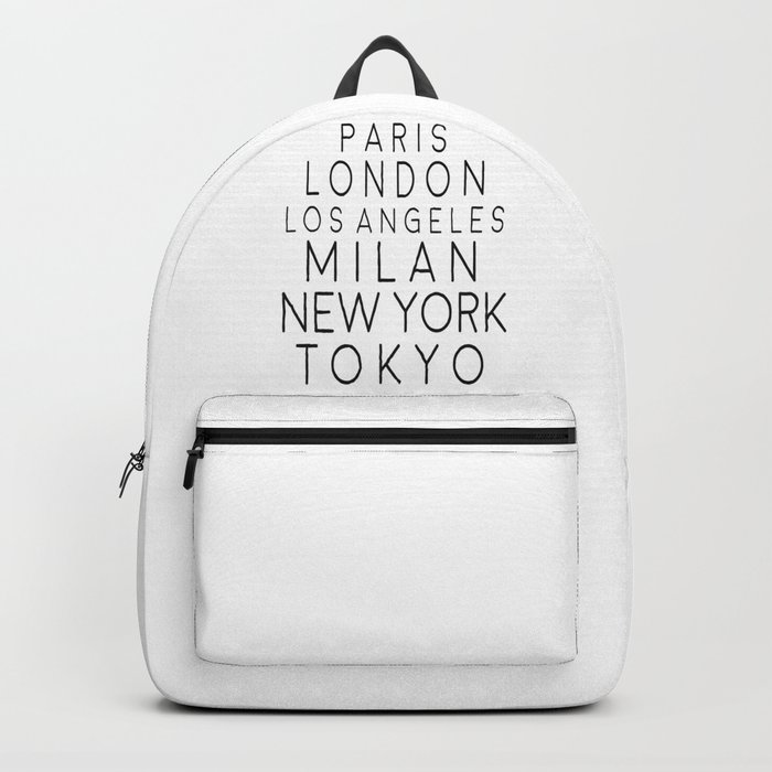 Paris London Los Angeles New York Tokyo Home Decor Fashion Print Wall Art Backpack By Vanja Cvetkovic Society6 Paris London Los Angeles New York Tokyo Home Decor Fashion Print Wall Art Backpack By Vanja Cvetkovic Society6
