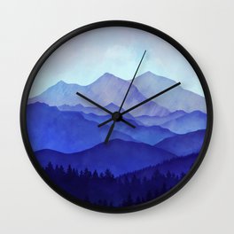 Blue Morning Wall Clock