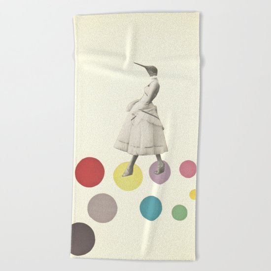 Bird Lady Beach Towel