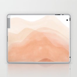 Warm watercolor mountain landscape Laptop Skin