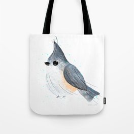 Tufted Titmouse Bird Illustration  Tote Bag