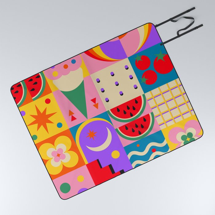 Cream picnic sales blanket