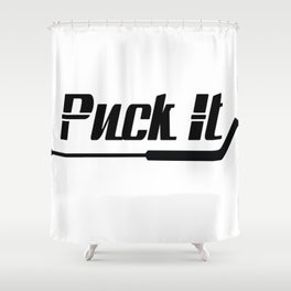 Puck it! Shower Curtain