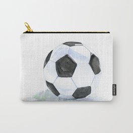 Soccer Ball Watercolor Carry-All Pouch