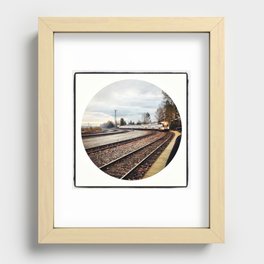 Morning Train Recessed Framed Print