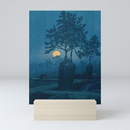 Full Moon At Gamo by Kawase Hasui Mini Art Print