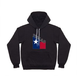 Texas Angled Flag Text Hoody