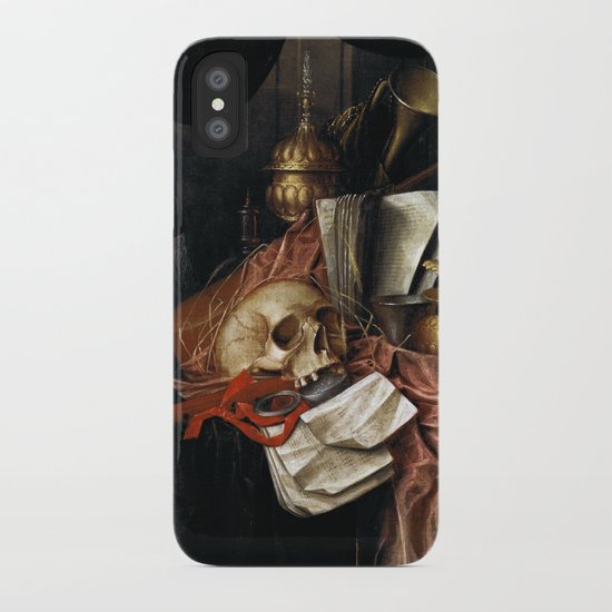 Vintage Vanitas - Still Life with skull 2 iPhone Case