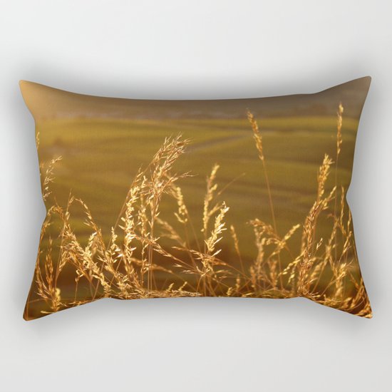 Gold Warm Light - JUSTART © Rectangular Pillow