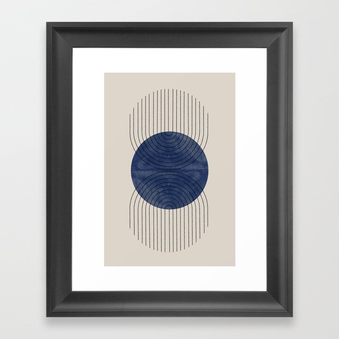 Perfect Touch Blue Framed Art Print