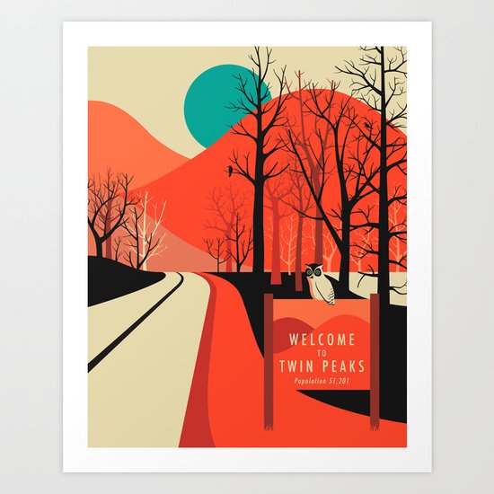 Twin Peaks Art Print