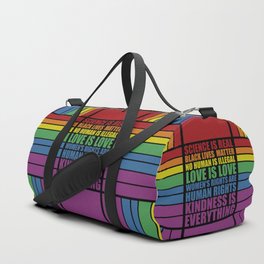 Science is real... Inspirational Fashion Duffle Bag