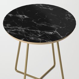 Black Marble Side Table