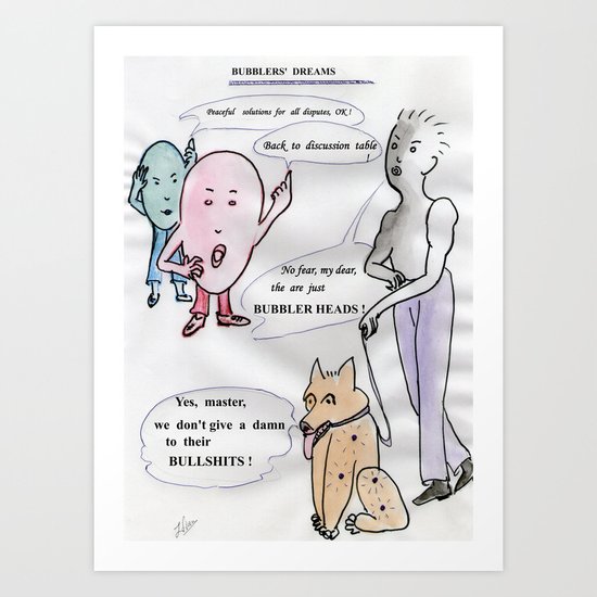 bubblers' dreams Art Print