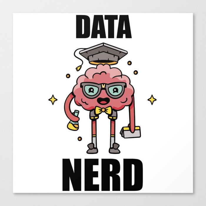 Data Nerd Canvas Print