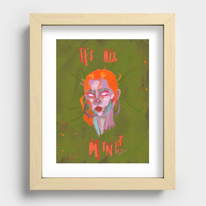 It’s All Mine! Recessed Framed Print