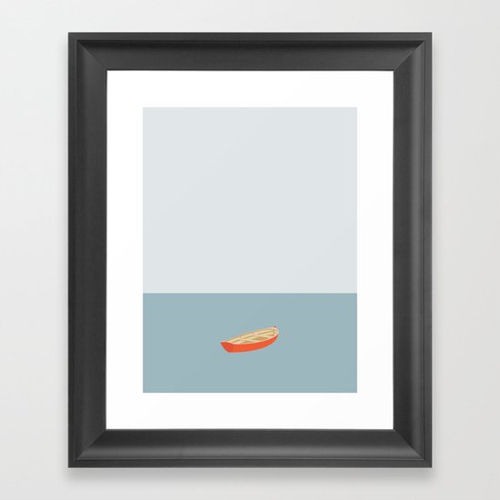 OCEAN SVØMMERE No.01 (Boat) Framed Art Print