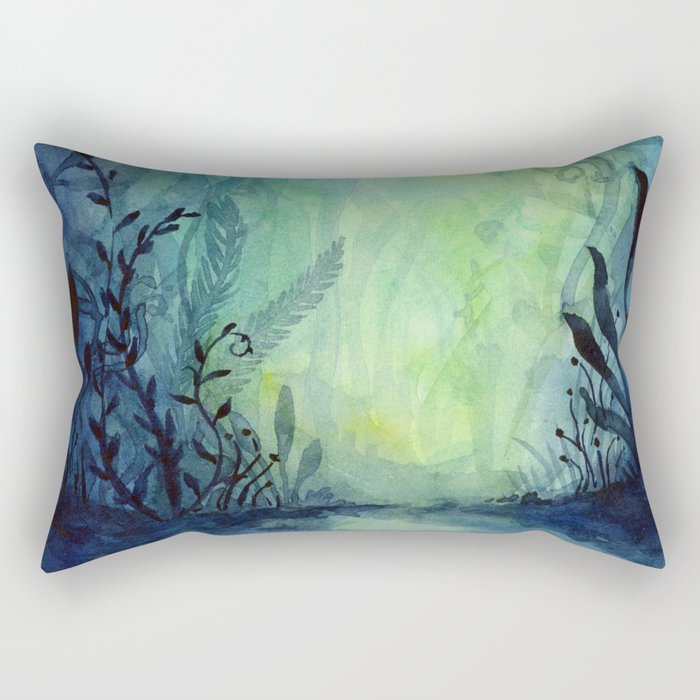 Ethereal Underwater Ocean Life Rectangular Pillow
