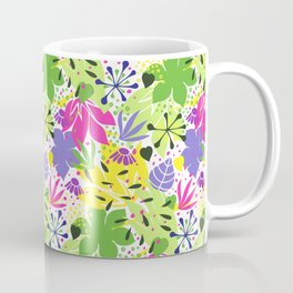Flora Alegra is a lovely abstract flowers-and-leaves pattern. Coffee Mug