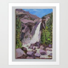 Lower Yosemite waterfalls  Art Print